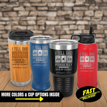 Personalized Tumbler for Dad Jokes